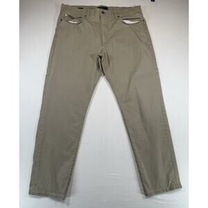 Lucky Brand Pants Men's 36x30 Khaki Tan 121 Slim Fit Straight Leg Stretch
